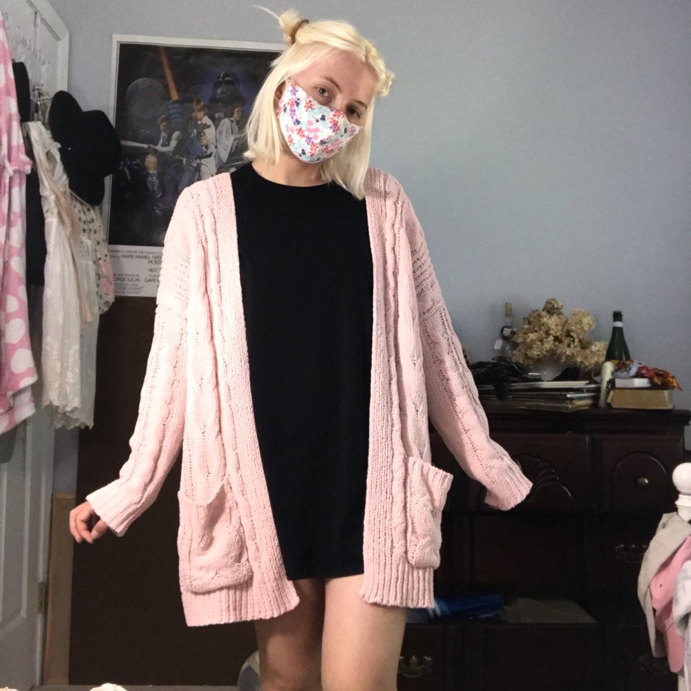 Light pink soft cardigan